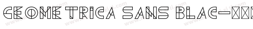 Geometrica Sans Blac字体转换